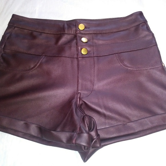 Refuge Leather Shorts - Picture 1 of 3